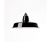 Grand abat-jour pour lampadaire Douille E27 Noir 50cm Cylindre Métal