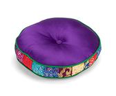 Coussin Pour Bol Chantant Tibétain - Tissu Coton Noir Brodé, Protection Et Style Pour Méditation