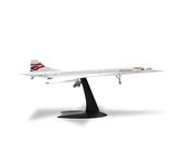 Busyflies Modèle d'avion moulé sous pression 16 cm Concorde British Airways Modèle 1:400 en alliage pour collection