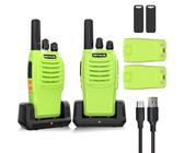 Talkie-walkie Rechargeable NXGKET – Portée 5 Km – 2 Pièces, 16 Canaux, Lampe LED – Camping, Randonnée, Jeu D'aventure