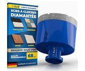 Scie Cloche Diamantée 20 Mm Avec Foret Guidage De Centrage, Scie Cloche