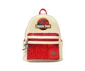 Tote Bag Jurassic Park T-Rex - Sac Épaule 100% Coton Bio 38x40cm, Écru