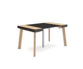 Table Console Extensible En Bois De Frêne Noir - 90x40x72 Cm (jusqu'à 90+ Cm) - Occasion
