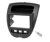 Sound Way Kit Montage Autoradio 1 DIN + Adaptateur Antenne - Compatible Citroën C1, Peugeot 107, Toyota Aygo
