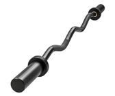 Barre De Curl EZ VirtuFit Olympic 120 Cm – Forme Ergonomique, Roulements à Billes, Compatible Disques 50 Mm, Acier Durable