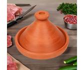 Couvercle De Tajine En Terre Cuite – Émail Bleu – 8 Pouces – Marocain