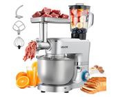 Robot Pâtissier Multifonctions 1800W Blender Professionnel Universel Hachoir à Viande Électrique
