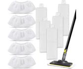Lot De 3 Accessoires De Rechange Pour Nettoyeur Vapeur Kärcher SC3 Upright Premium Series - Pièces Nettoyantes Noires Et Blanches