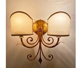 Horus Applique Da Parete Rettangolare In Tessuto Canapina Beige – D.30 Cm, Con Portalampada E27 Incluso, Made In Italy