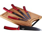 Set Coltelli Da Cucina 6 Pezzi BerlingerHaus – Oro Rosa E Nero Con Rivestimento Antibatterico