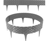 Bordo Prato Rattan Aspetto Bordatura Del Prato Bordatura Del Prato Plastica Bordatura Del Sentiero Grigio 25m 90956824