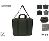 BalladHome Borsa Termica Porta Pranzo 10L Borsa Termica Borsa Frigo Con Doppio Scomparto, Cinghia Regolabile E Chiusura Con Cerniera, Per Uomo E Donna, Lavoro, Scuola (Nero)-A