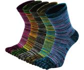 4 Paia Calze Yoga A Cinque Dita – Antiscivolo, In Cotone, Con Cinghie Elastiche, Taglia 36-39 - copertina