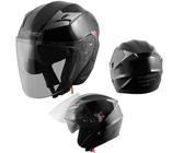 Casco Moto Aperto Demi Jet - DOT/ECE Omologato Con Doppia Visiera - Unisex Per Scooter E Ciclomotore - 5