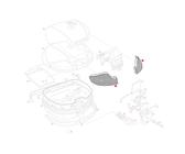 Givi Fascione Posteriore Nero Per Bauletto Maxia E52 – Ricambio Originale Givi, Codice GV-Z218N