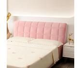 Copritestata Imbottito Elastico Per Letto Matrimoniale – Con Tasca Porta Oggetti, Velluto A Rombi - 3