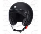 Casco Jet Cruizer Doppia Visiera Nero Lucido | Omologato ECE 22-05 XL