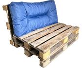 Jumbo XXL Cuscini per Pallet da Spatium divano Panche, federa removibile, Impermeabile ( Blu , Set da 7 pezzi