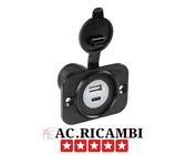 Adattatore di Alimentazione A19 3.1A per Bus e Navi, Presa di Ricarica USB Doppia 24V 12V per Auto