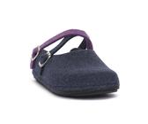 Grunland DABY Ciabatta Donna In Pelle Blu - Comoda Zeppa 2cm, Taglia 37 - Primavera/Estate