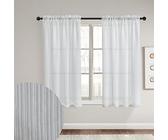 Tende Trasparenti Voile Tenda Finestra Camera Da Letto Decorazione Per Casa 2 Pannelli