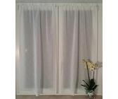 Tessuto Tendina Misto Lino 60 Ricamo Quadro 50 Cm