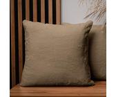 Epinki Federa 50x50, Copricuscino per Divano Foglie Striscia