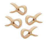 100 Mollette Per Bucato In Legno Da 10,2 Cm, Robuste, Per Esterno E Fai Da Te