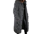 Gothden Cardigan Lungo Donna Aperto Davanti - Maglione A Maglia Morbido Con Tasche - Cappotto Casuale Autunno Inverno