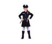 CARTOON Costume Poliziotta Per Bambina &ndash; Completo Con Camicia, Gonna, Cintura E Cappello, Per Carnevale, Halloween E Feste A Tema, Taglie 4-13 Anni