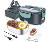 TRAVELISIMO Scaldavivande Elettrico Portatile 80W 1,5L Porta Pranzo