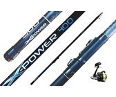 Combo Pesca Bolognese - Canna In Carbonio 4 Metri, Mulinello 2000 Con Filo, Azione 20-40gr - Per Mare, Fiume, Lago