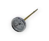 TERMOMETRO PER FORNO A LEGNA FUMI 500 ° C GRADI SONDA CM 10 PIROMETRO BARBECUE - Foto 2