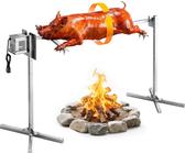 Motore Per Girarrosto In Acciaio Inox 15W – 40 Kg Di Capacità, Rotazione 2.7 RPM Per BBQ, Pollo E Kebab (220V AC)