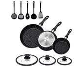 MICHELANGELO Set di padelle per salsa in acciaio