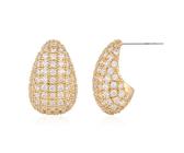 Carissima Orecchini A Bottone Oro 9 Ct Tre Colori Con Nodo 7 Mm – Gioielli Italiani In Oro Rosa, Bianco E Giallo